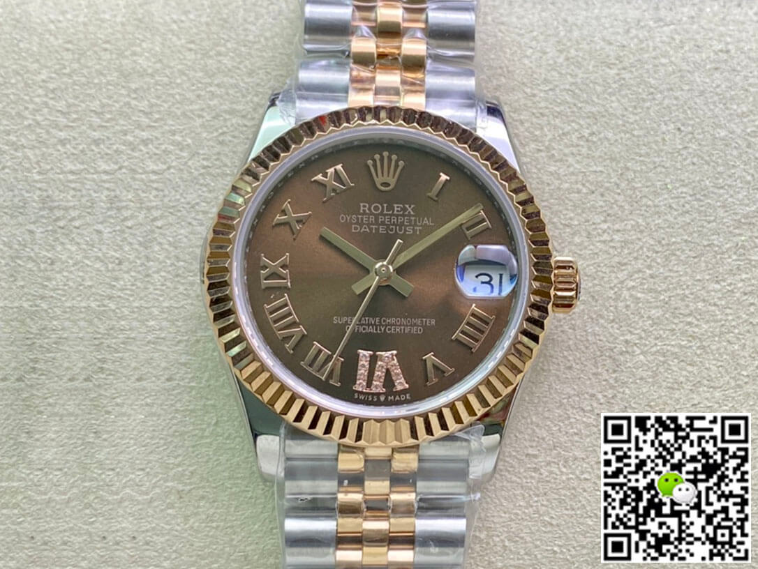 Best Replica Replica Rolex Datejust M278271-0004 31MM 1:1 Best Edition EW Factory Brown Dial - Colareps