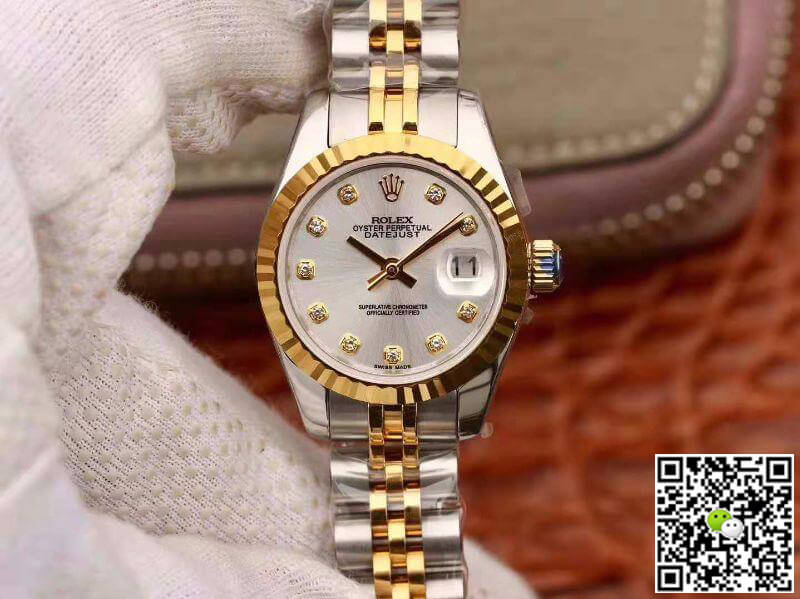 Best Replica Replica Rolex Lady Datejust 28MM 1:1 Best Edition Swiss Original Imported NH05 18K Gold Plated - Colareps