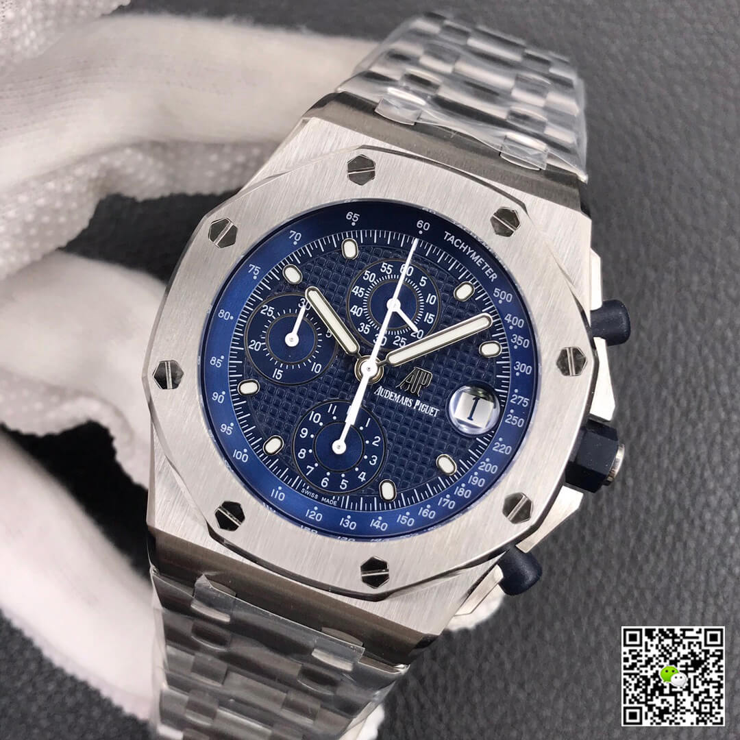 Best Replica Replica Audemars Piguet Royal Oak Offshore 26237ST 1:1 Best Edition JF Factory Blue Dial - Colareps