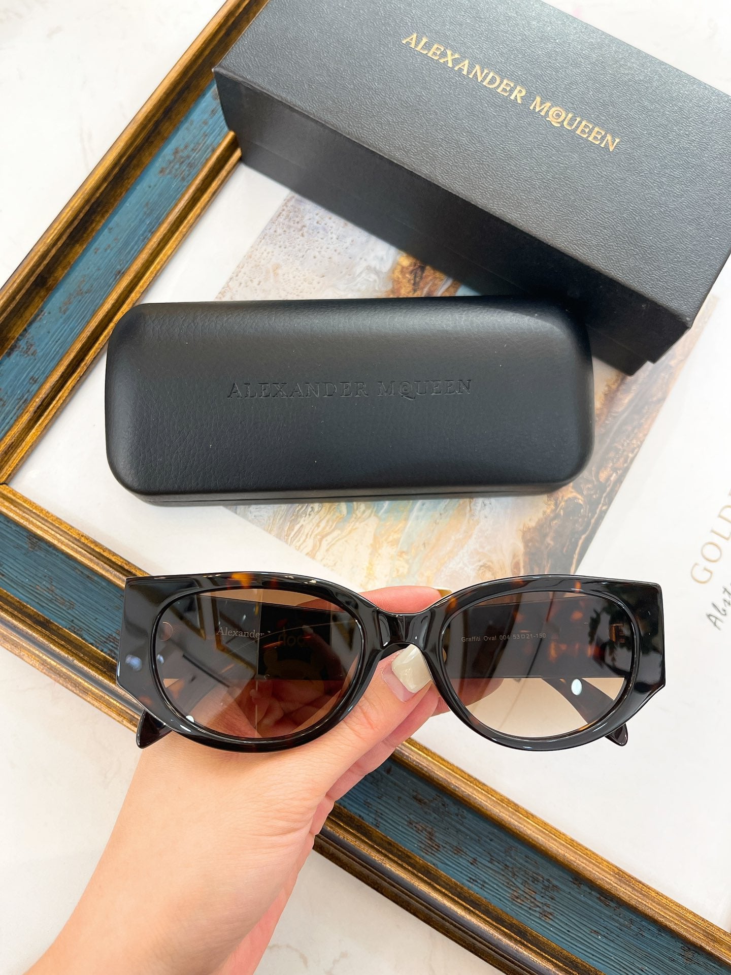 Best Replica Alexander Mcqueen Dupes Sunglasses - Colareps
