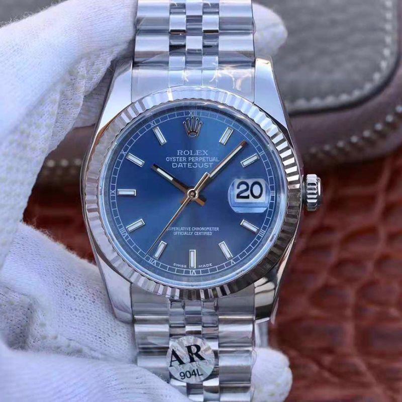 Best Replica Rolex Dupe Datejust 36mm M126334-0002 1:1 Best Edition Swiss ETA3135 Blue Dial - Colareps