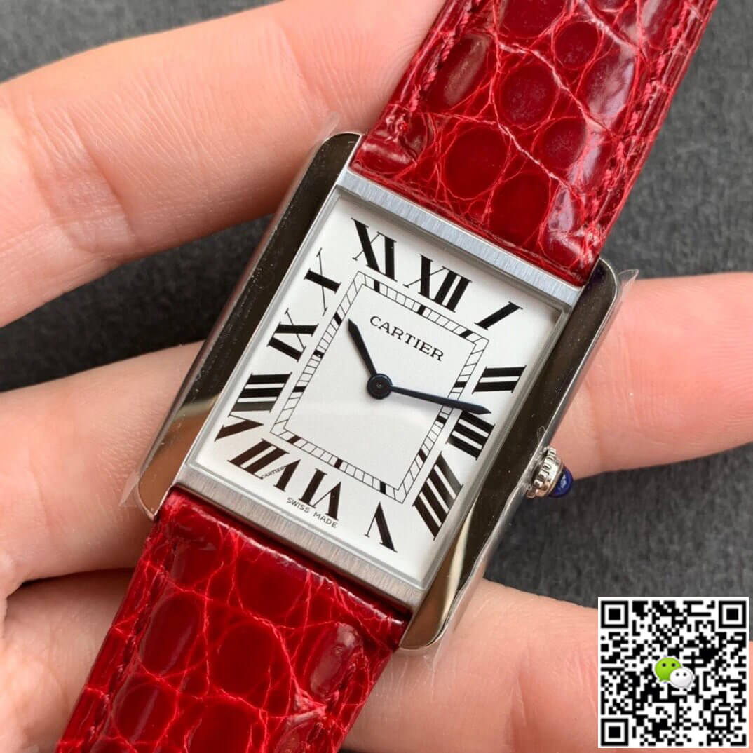 Best Replica Replica Cartier Tank W5200005 1:1 Best Edition K11 Factory White Dial - Colareps