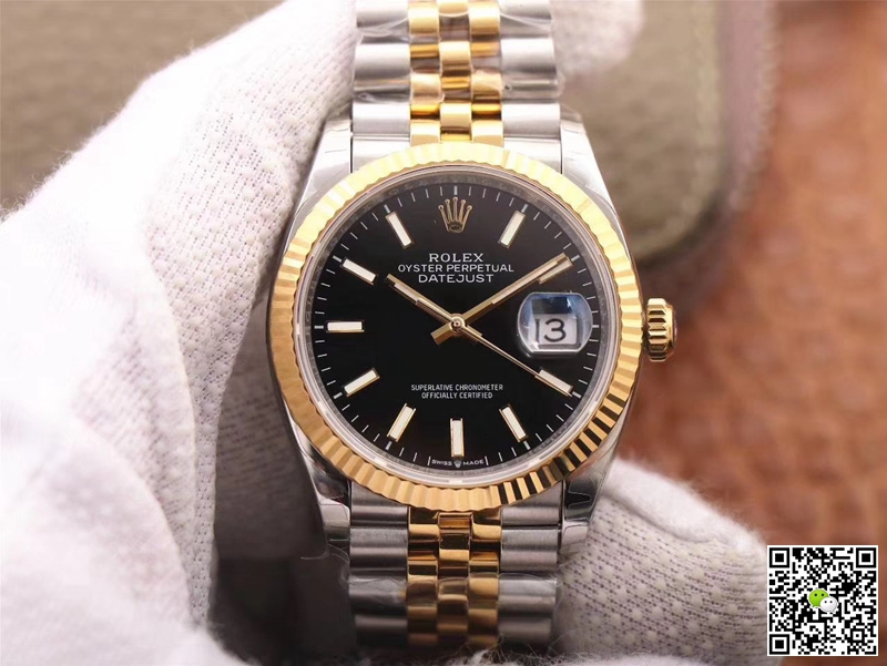 Best Replica Replica Rolex Datejust 126233 1:1 Best Edition Black Dial - Colareps