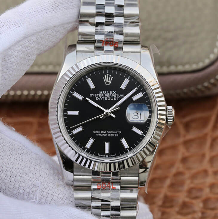 Best Replica Replica Rolex Datejust M126234-0015 1:1 Best Edition GM Factory Black Dial - Colareps