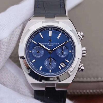 Best Replica Vacheron Constantin Replica Overseas 5500V/110A-B148 8F Factory 1:1 Best Edition Swiss ETA7750 Blue Dial - Colareps