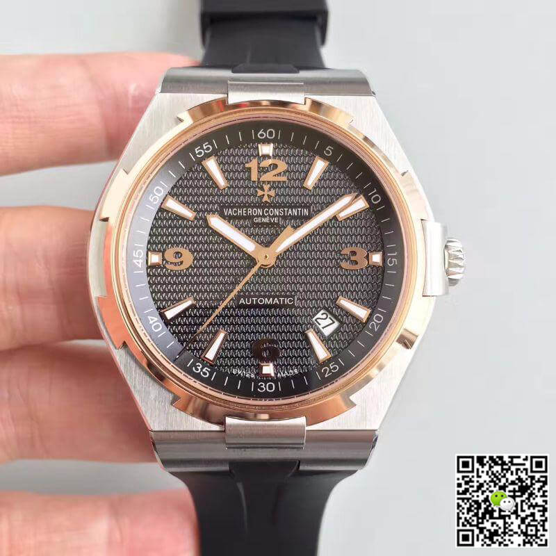 Best Replica Replica Vacheron Constantin Overseas 47040 JJ Factory 1:1 Best Edition Swiss ETA9015 Black Rubber Strap - Colareps