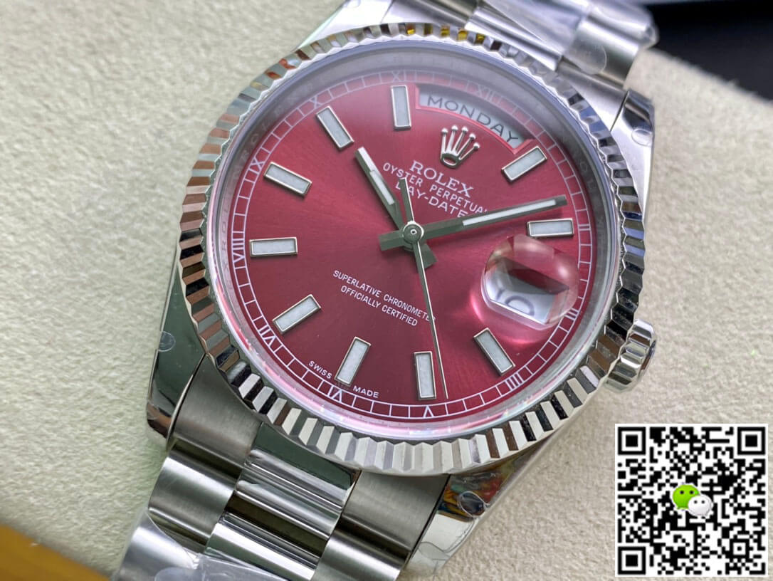 Best Replica Replica Rolex Day Date 118239 1:1 Best Edition EW Factory Cherry Dial - Colareps