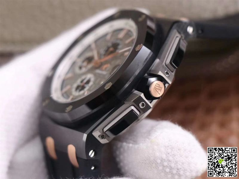 Best Replica Replica Audemars Piguet Royal Oak Offshore 26415CE.OO.A002CA.01 1:1 Best Edition JF Factory Black Ceramic Swiss ETA7750 - Colareps
