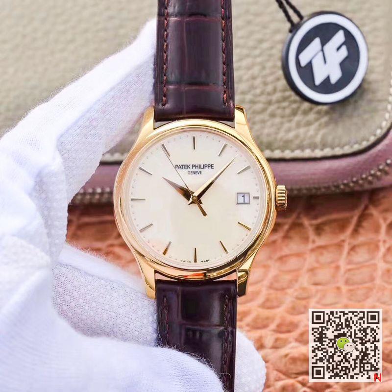 Best Replica Replica Patek Philippe Calatrava 5227J-001 ZF Factory 1:1 Best Edition 18K Yellow Gold Case Swiss Cal.324 SC - Colareps