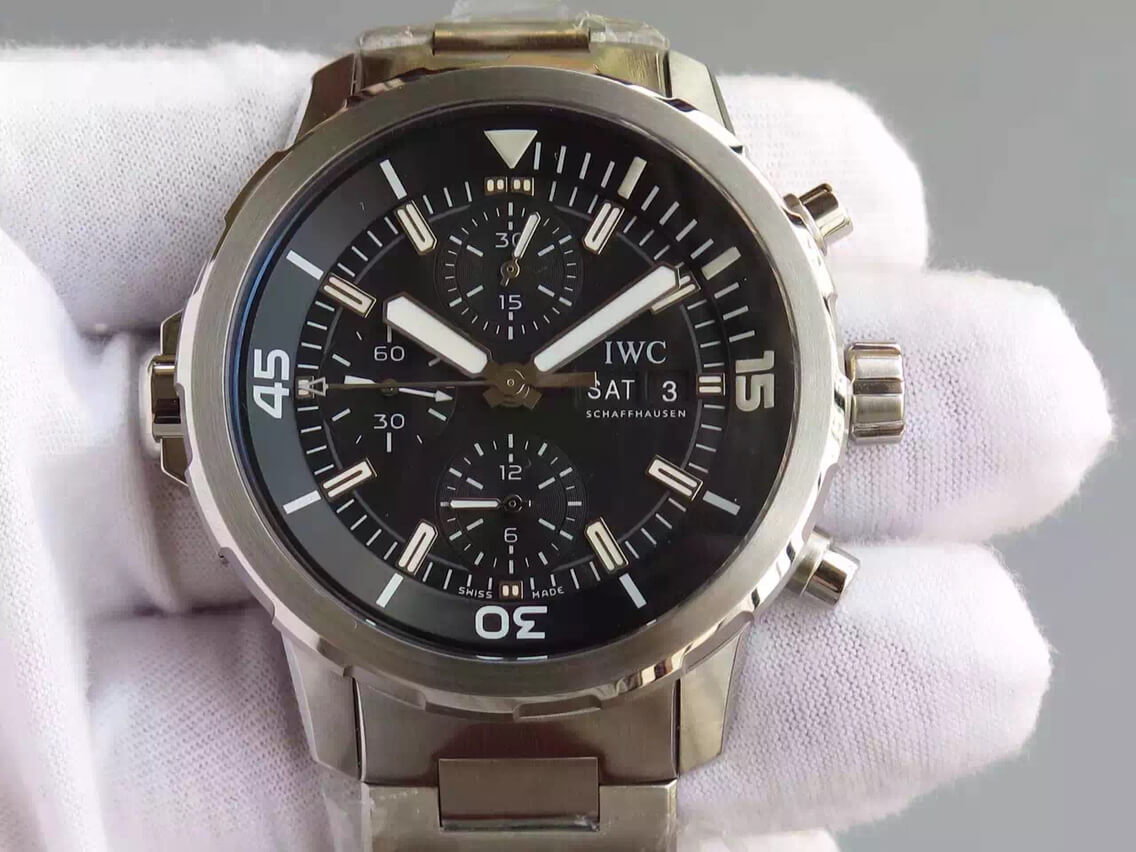 Best Replica Replica IWC Aquatimer IW376804 1:1 Best Edition V6 Factory Black Dial - Colareps