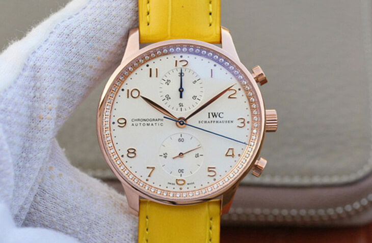 Best Replica Replica IWC Portuguese ZF Factory 1:1 Best Edition Yellow Strap - Colareps