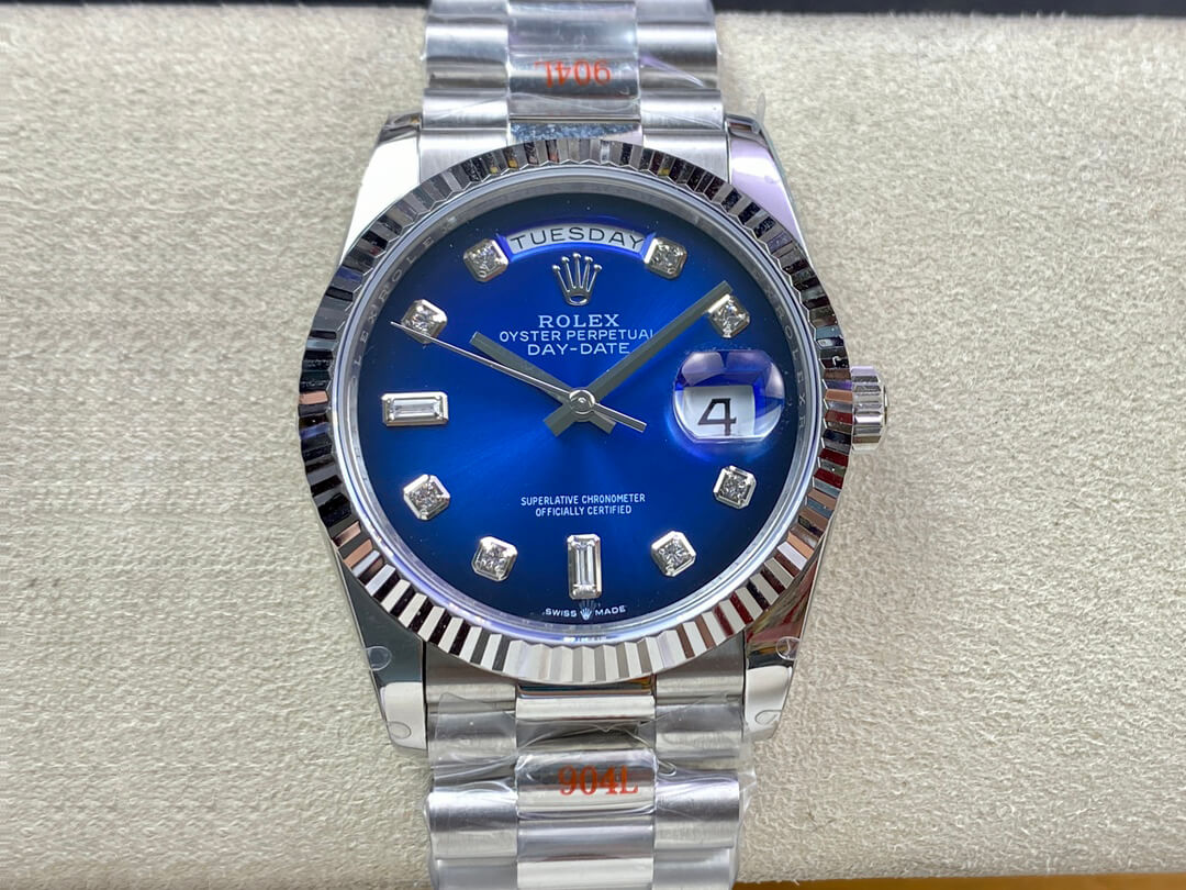 Best Replica Replica Rolex Day Date M128239-0023 36MM 1:1 Best Edition GM Factory Diamond Dial - Colareps