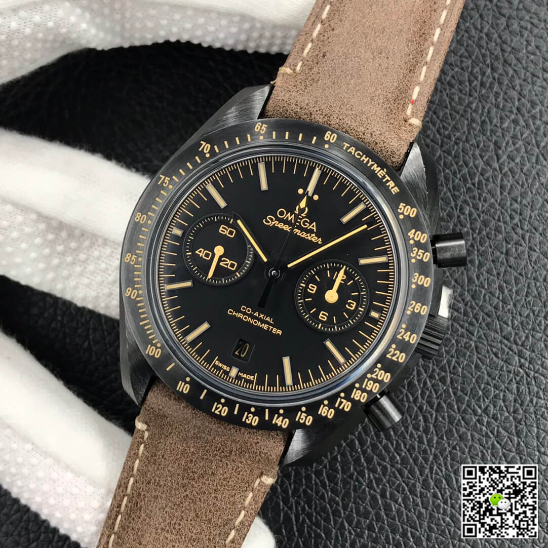 Best Replica OMEGA Replica Speedmaster 311.92.44.51.01.006 1:1 Best Edition OM Factory V2 Dark Side Of The Moon Black Ceramic - Colareps