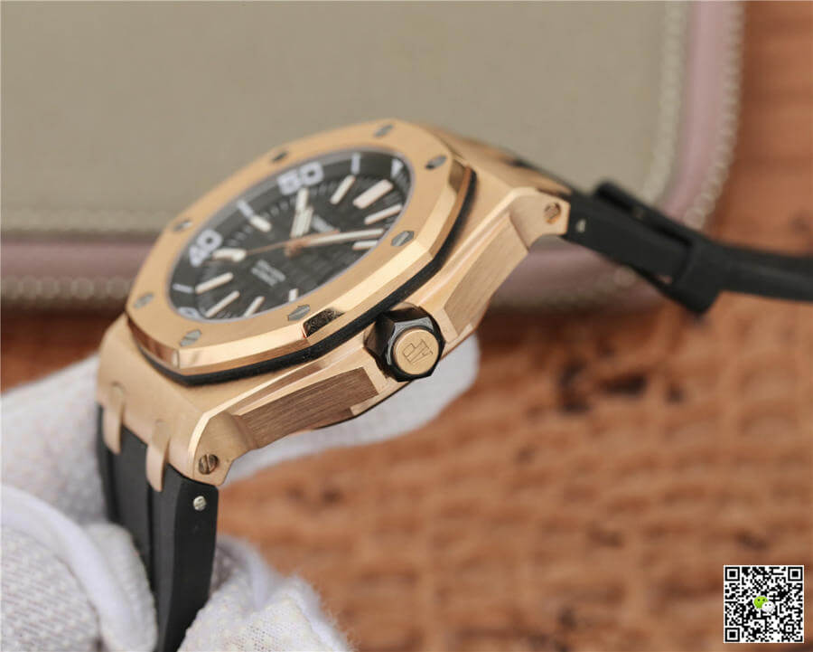 Best Replica Replica Audemars Piguet Royal Oak Offshore 15710 1:1 Best Edition JF Factory V8 Rose Gold - Colareps