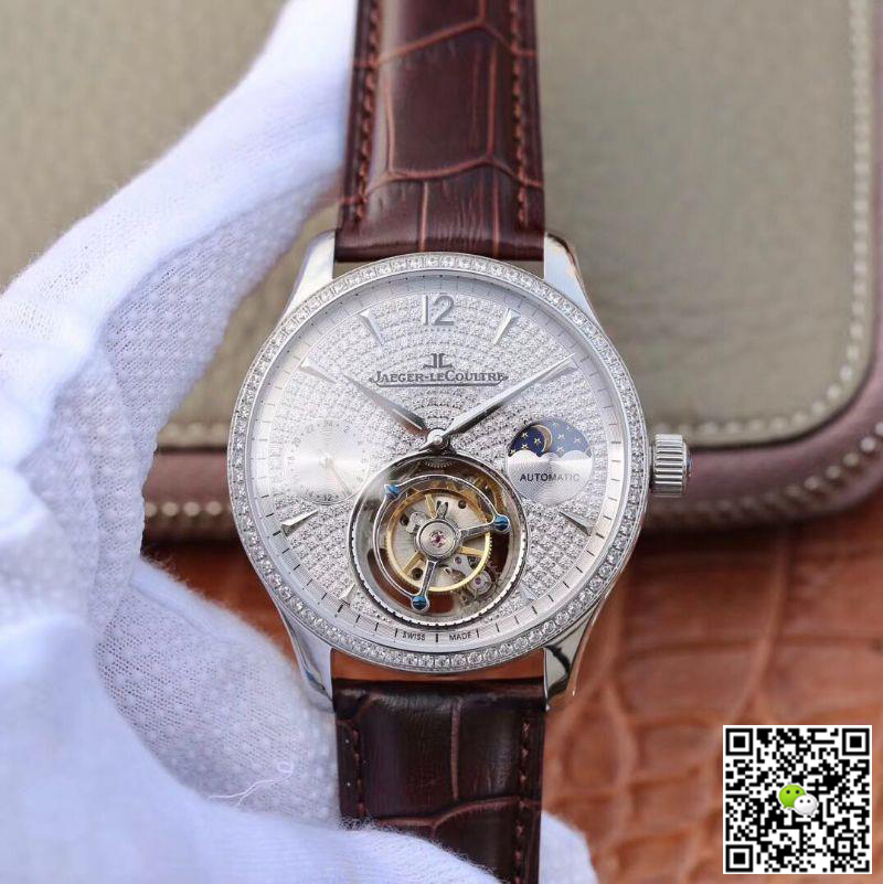 Best Replica Replica Jaeger-LeCoultre Master Complication Functions Real Tourbillon 1:1 Best Edition Swiss Hand-winding 3310 White Gold - Colareps
