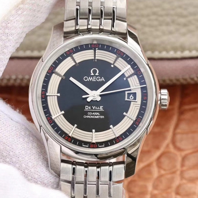 Best Replica Replica Omega De Ville 431.30.41.21.01.001 1:1 Best Edition VS Factory Black Dial Swiss ETA8500 - Colareps