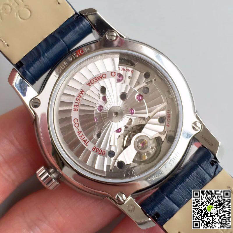 Best Replica Replica Omega De Ville Hour Vision 431.33.41.21.03.001 3S Factory 1:1 Best Edition Swiss ETA8500 Blue Dial - Colareps