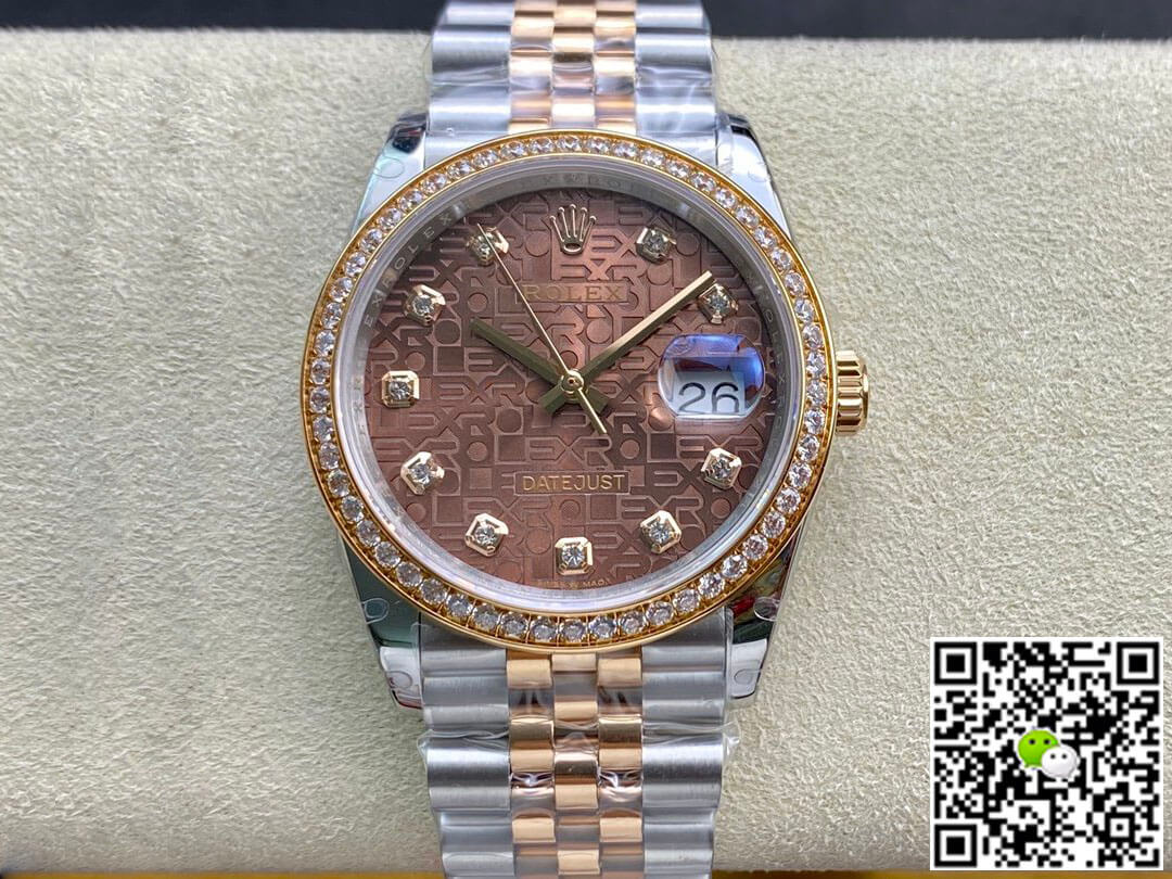 Best Replica Replica Rolex Datejust M126281RBR-0013 1:1 Best Edition BP Factory Brown Dial - Colareps