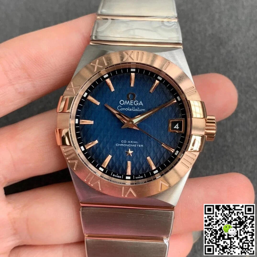 Best Replica Replica Omega Constellation 123.20.38.21.03.001 1:1 Best Edition VS Factory Blue Dial - Colareps