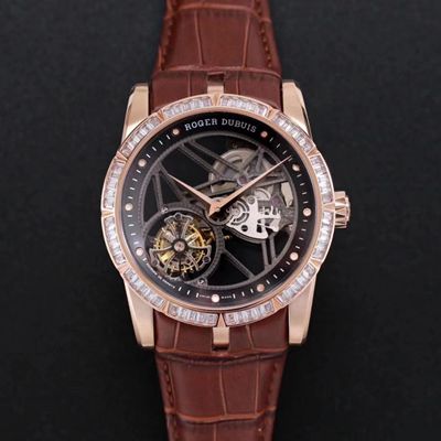 Best Replica Replica Roger Dubuis Excalibur RDDBEX0404 1:1 Best Edition JB Factory V3 Rose Gold Tourbillon Swiss RD505SQ - Colareps