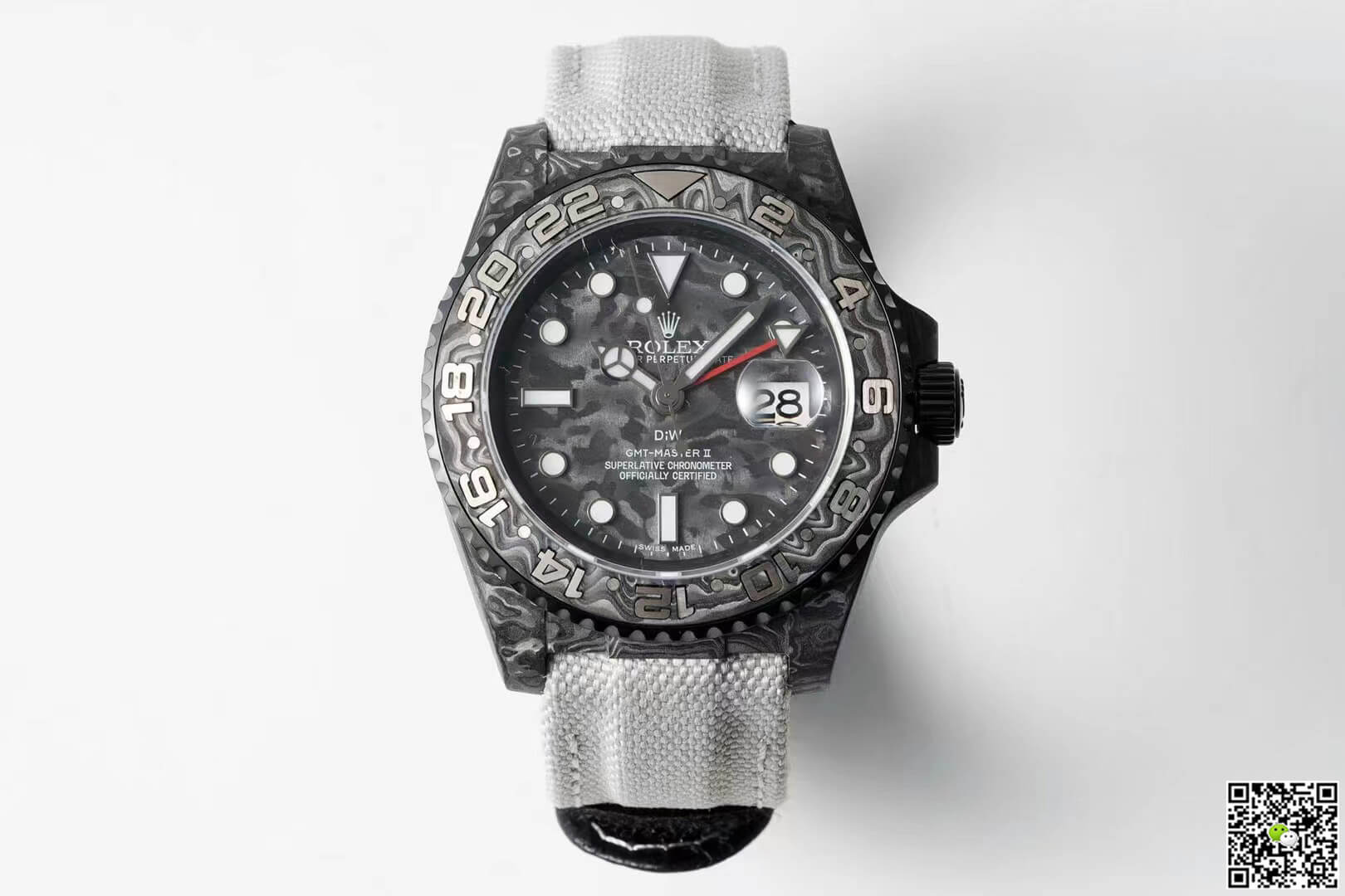 Best Replica Replica Rolex GMT-MASTER II Diw 1:1 Best Edition Carbon Fiber Fabric Strap - Colareps