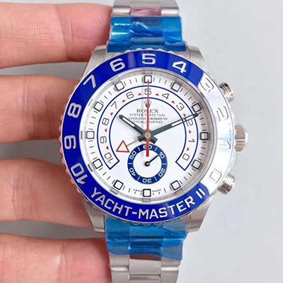 Best Replica Replica Rolex Yacht-Master II 116680 JF Factory 1:1 Best Edition Swiss ETA7750 White Dial - Colareps