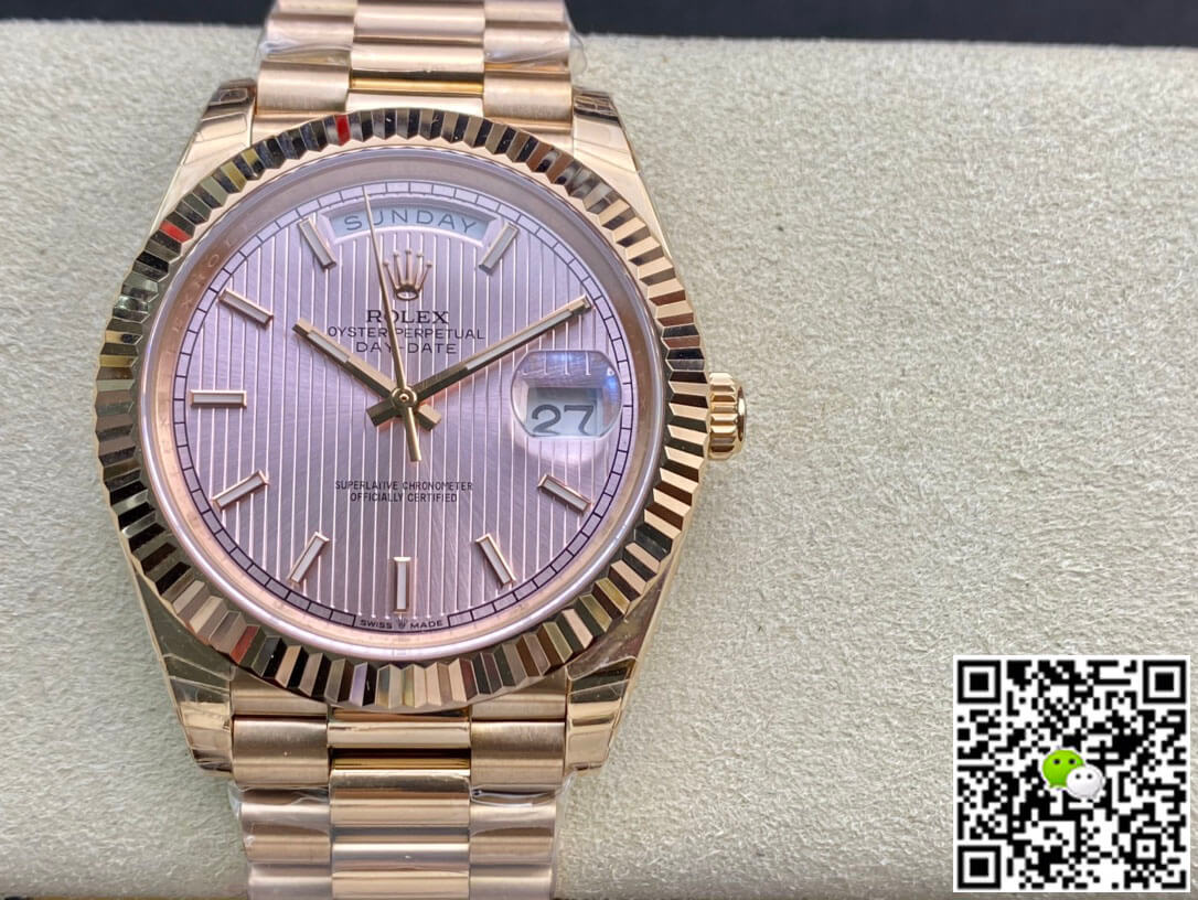 Best Replica Replica Rolex Day Date M228235-0005 1:1 Best Edition EW Factory Rose Gold - Colareps