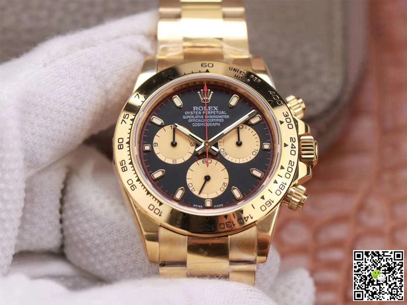 Best Replica Rolex Daytona Replica M116508-0009 1:1 Best Edition Noob Factory Black Dial Swiss ETA4130 - Colareps
