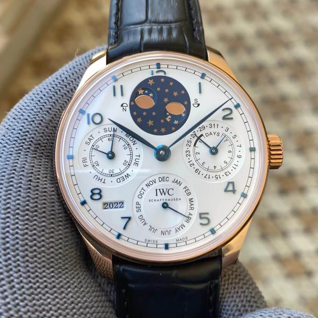 Best Replica Replica IWC Portuguese Perpetual Calendar IW503405 1:1 Best Edition APS Factory White Dial - Colareps