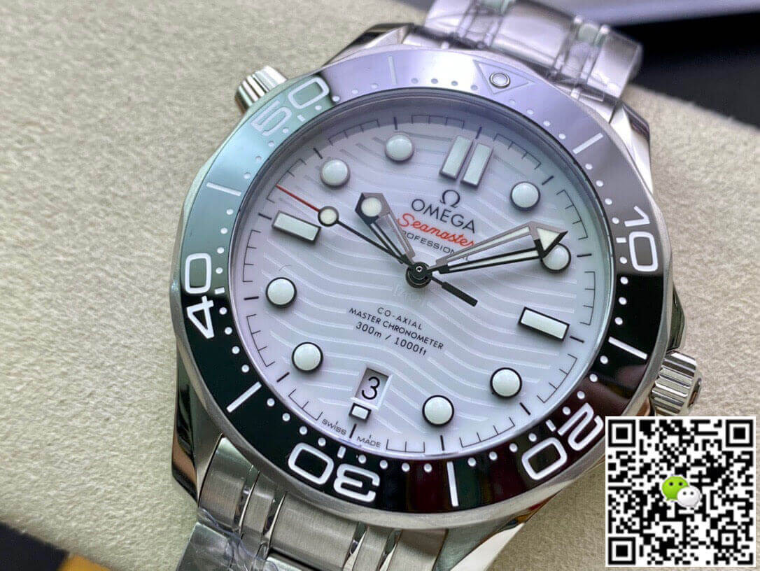 Best Replica Replica Omega Seamaster Diver 300M 210.30.42.20.04.001 1:1 Best Edition OR Factory White Dial - Colareps