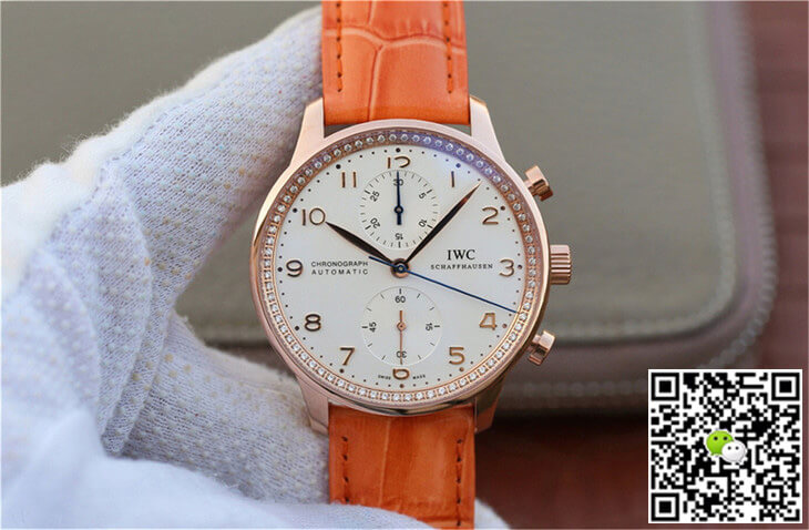 Best Replica Replica IWC Portuguese ZF Factory 1:1 Best Edition Orange Strap - Colareps