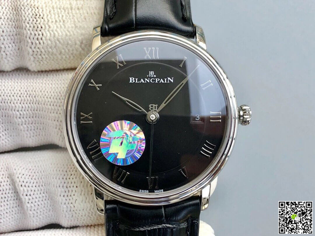 Best Replica Replica Blancpain Villeret 6551-1127-55B 1:1 Best Edition ZF Factory Black Dial - Colareps