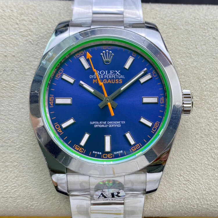 Best Replica Replica Rolex Milgauss 116400GV AR Factory 1:1 Best Edition Swiss ETA3131 - Colareps