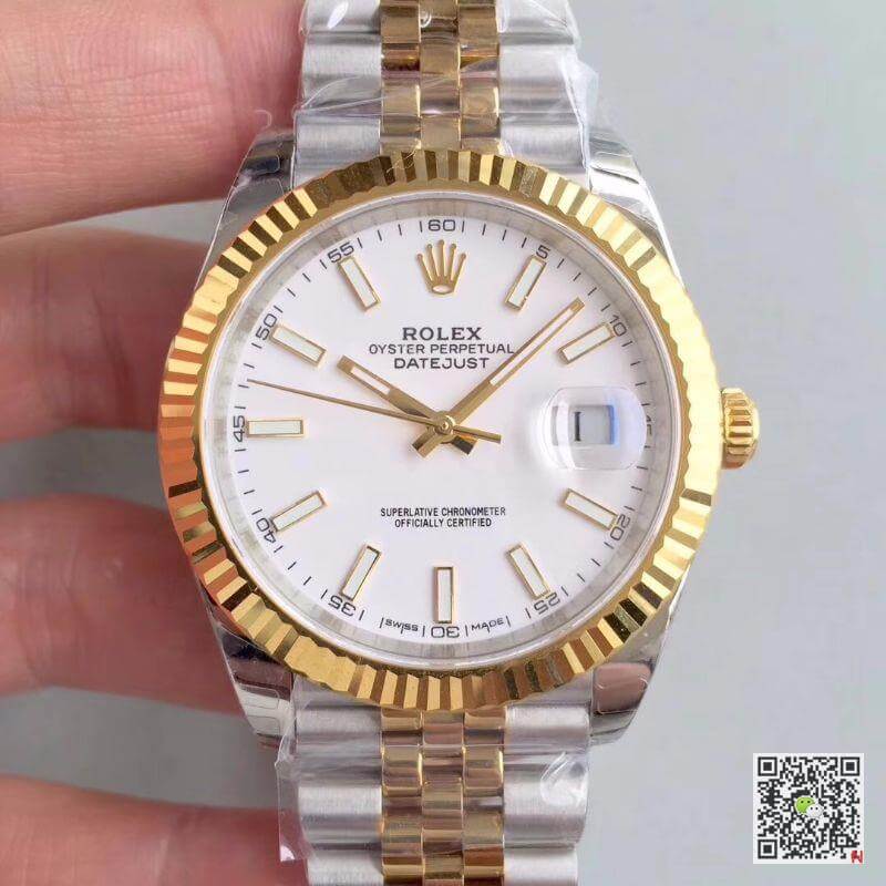 Best Replica Replica Rolex Datejust M126333-0016 Mechanical Watches 1:1 Best Edition White Dial - Colareps