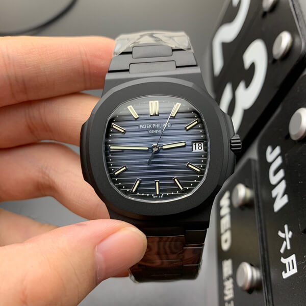 Best Replica Replica Patek Philippe Nautilus 1:1 Best Edition PPF Factory V4 DCL Version Blue Dial - Colareps