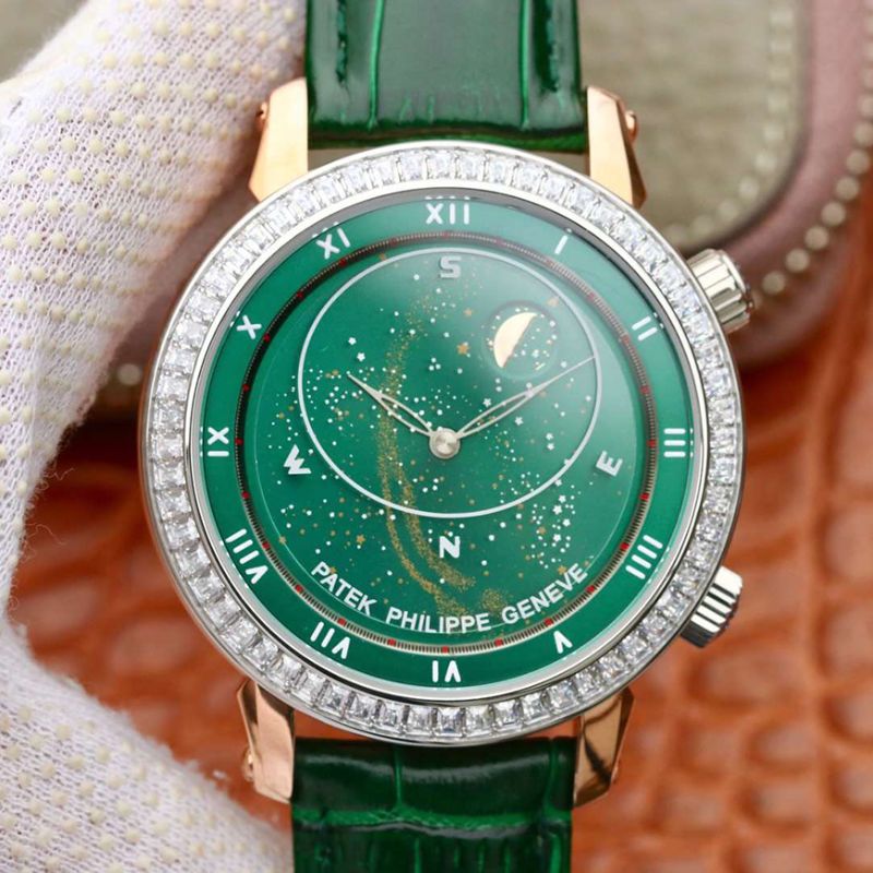 Best Replica Replica Patek Philippe Grand Complications 5102PR TW factory 1:1 Best Edition Swiss ETA240 Green Color - Colareps