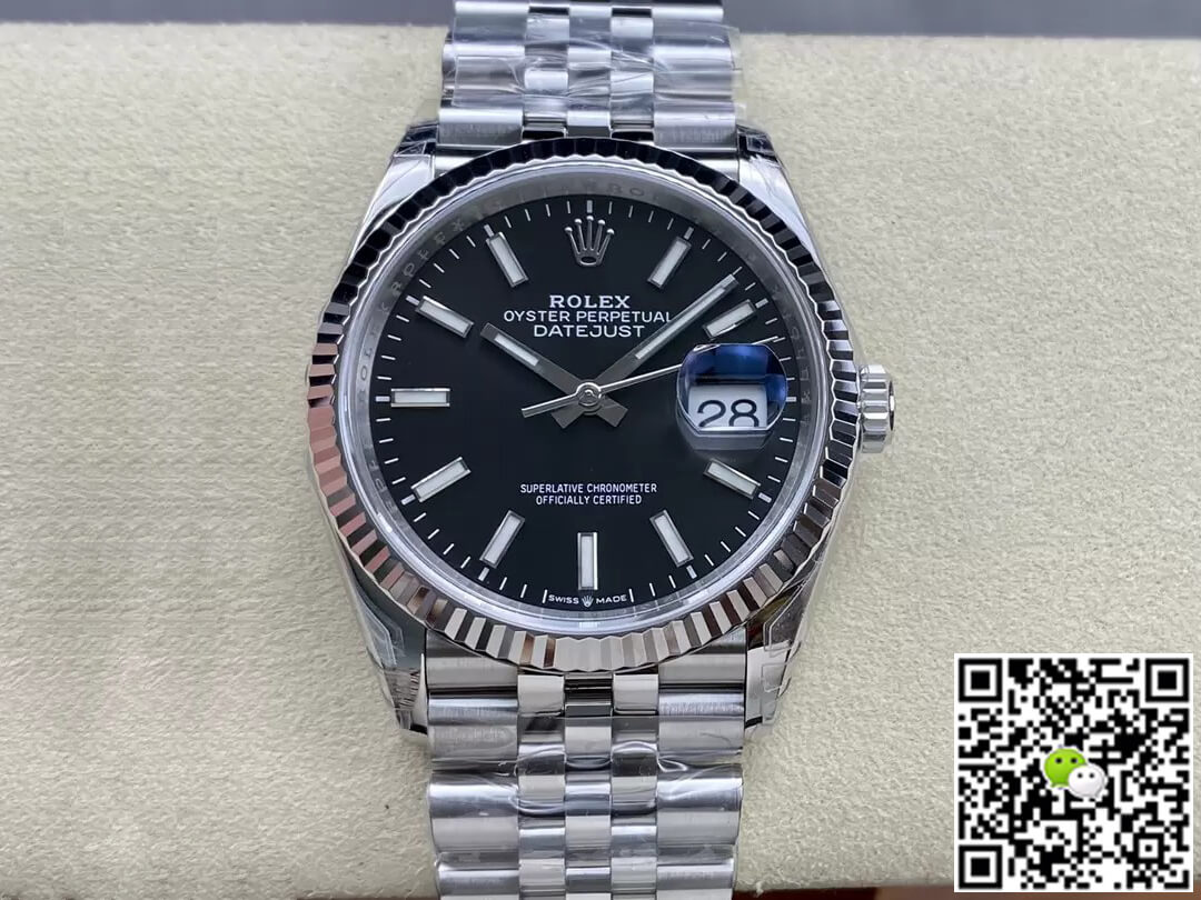 Best Replica Replica Rolex Datejust M126234-0015 36MM 1:1 Best Edition VS Factory Black Dial - Colareps