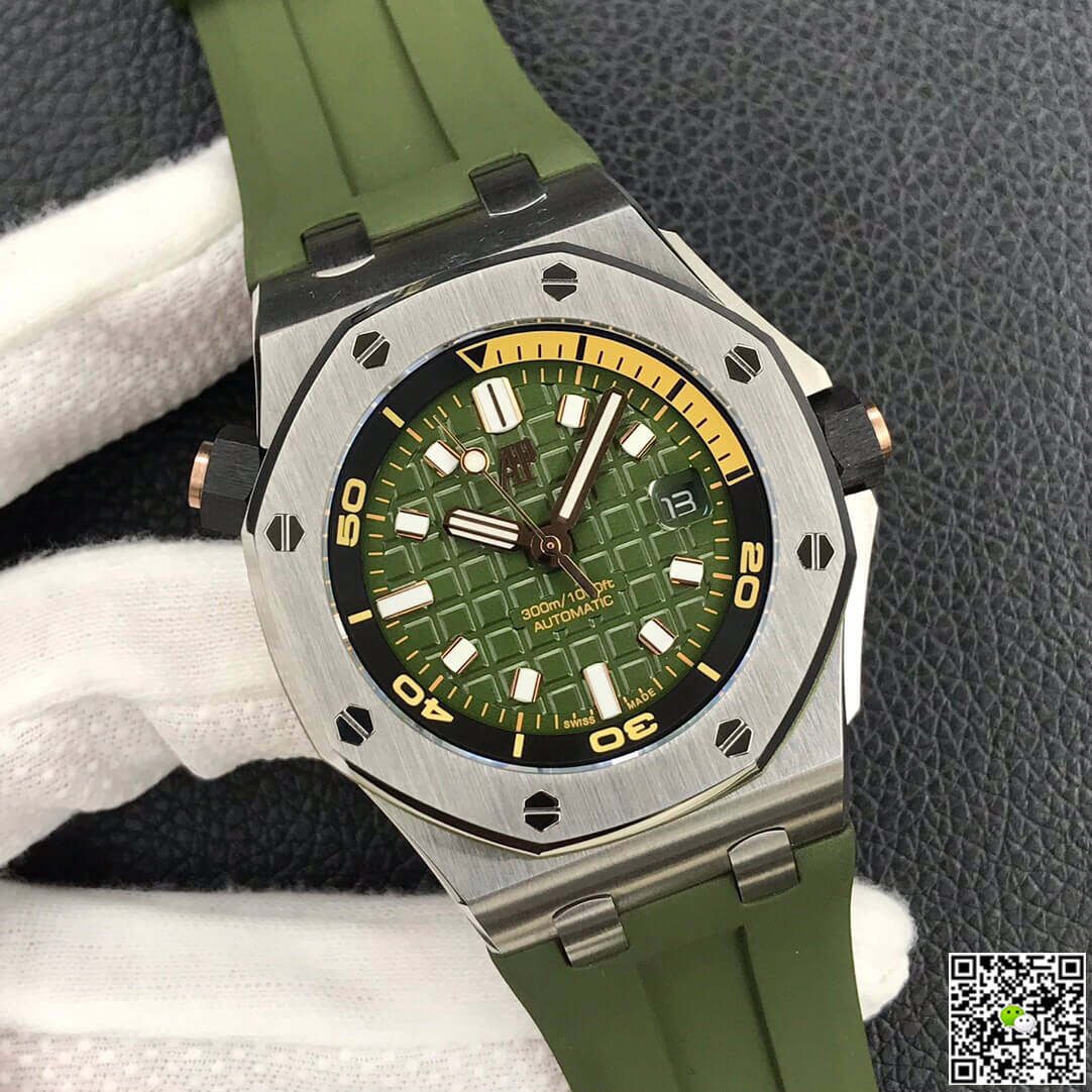 Best Replica Replica Audemars Piguet Royal Oak Offshore 15720ST.OO.A052CA.01 1:1 Best Edition BF Factory Army Green Dial - Colareps