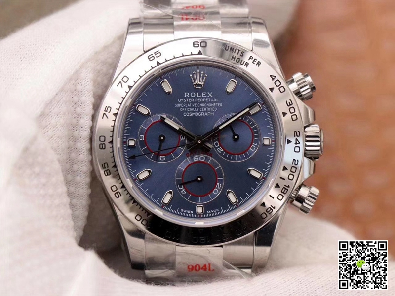 Best Replica Rolex Daytona Replica Cosmograph 116509-78599 1:1 Best Edition Noob Factory Blue Dial Swiss ETA4130 - Colareps