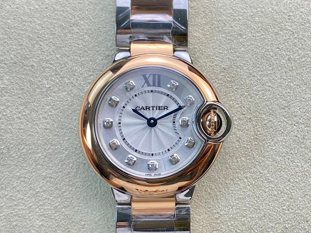 Best Replica Replica Ballon Bleu De Cartier 28MM W3BB0005 1:1 Best Edition V6 Factory Diamond Dial - Colareps