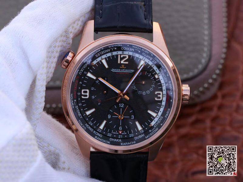 Best Replica Replica Jaeger-LeCoultre Master Geographic 904847J TWA Factory 42mm 1:1 Best Edition Swiss ETA936 - Colareps
