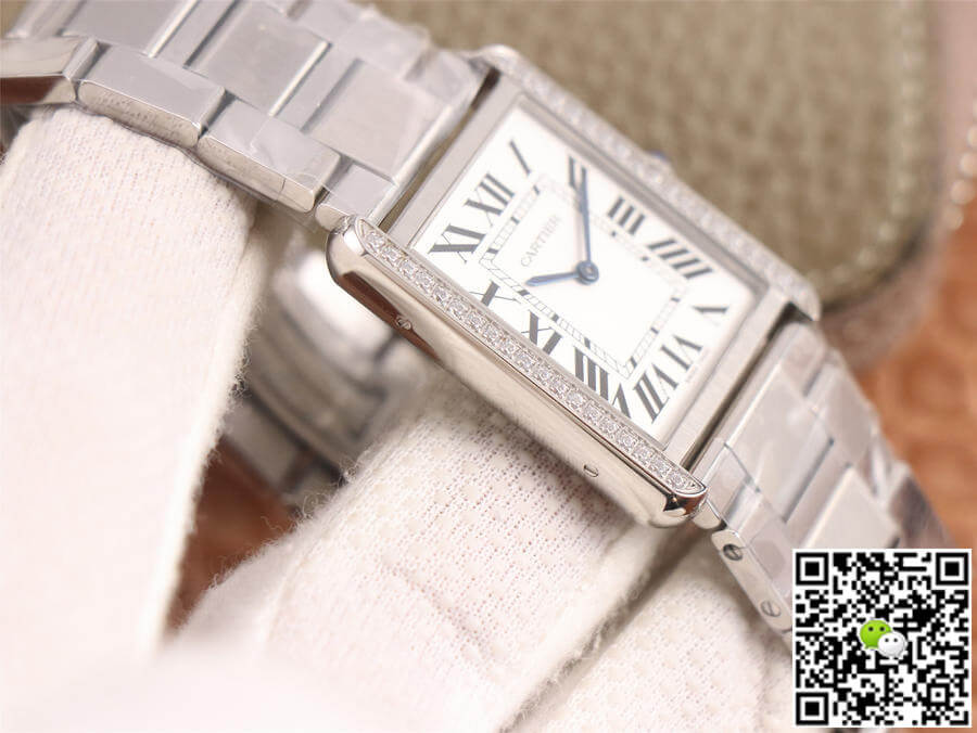 Best Replica Cartier Replica Tank 1:1 Best Edition K11 Factory Stainless Steel Diamond - Colareps
