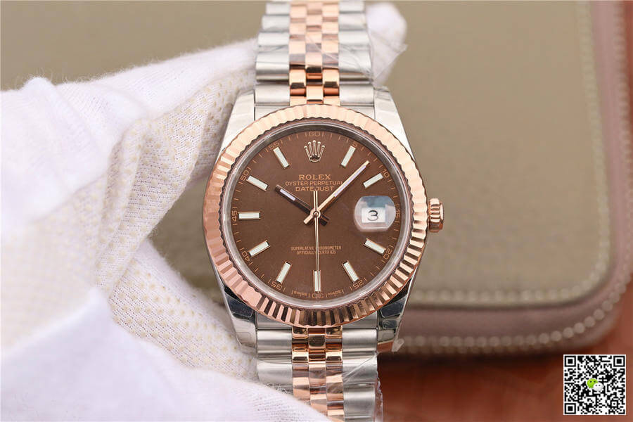Best Replica Replica Rolex Datejust M126331-0002 1:1 Best Edition EW Factory Rose Gold - Colareps