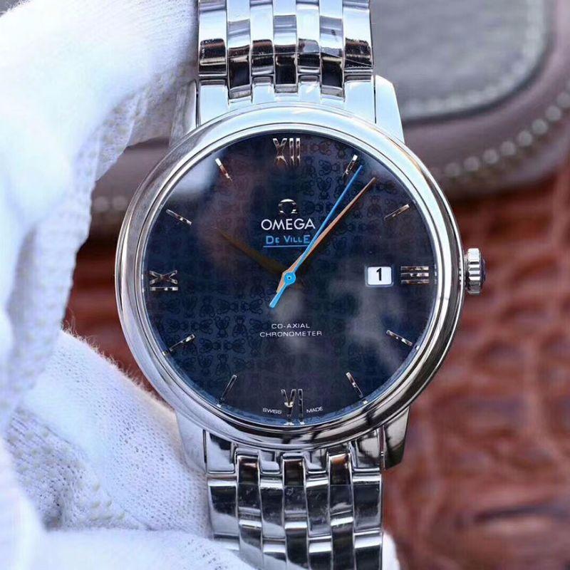 Best Replica Replica Omega De Ville Prestige 424.10.40.20.03.003 1:1 Best Edition Swiss ETA2892 Blue Textured Dial - Colareps