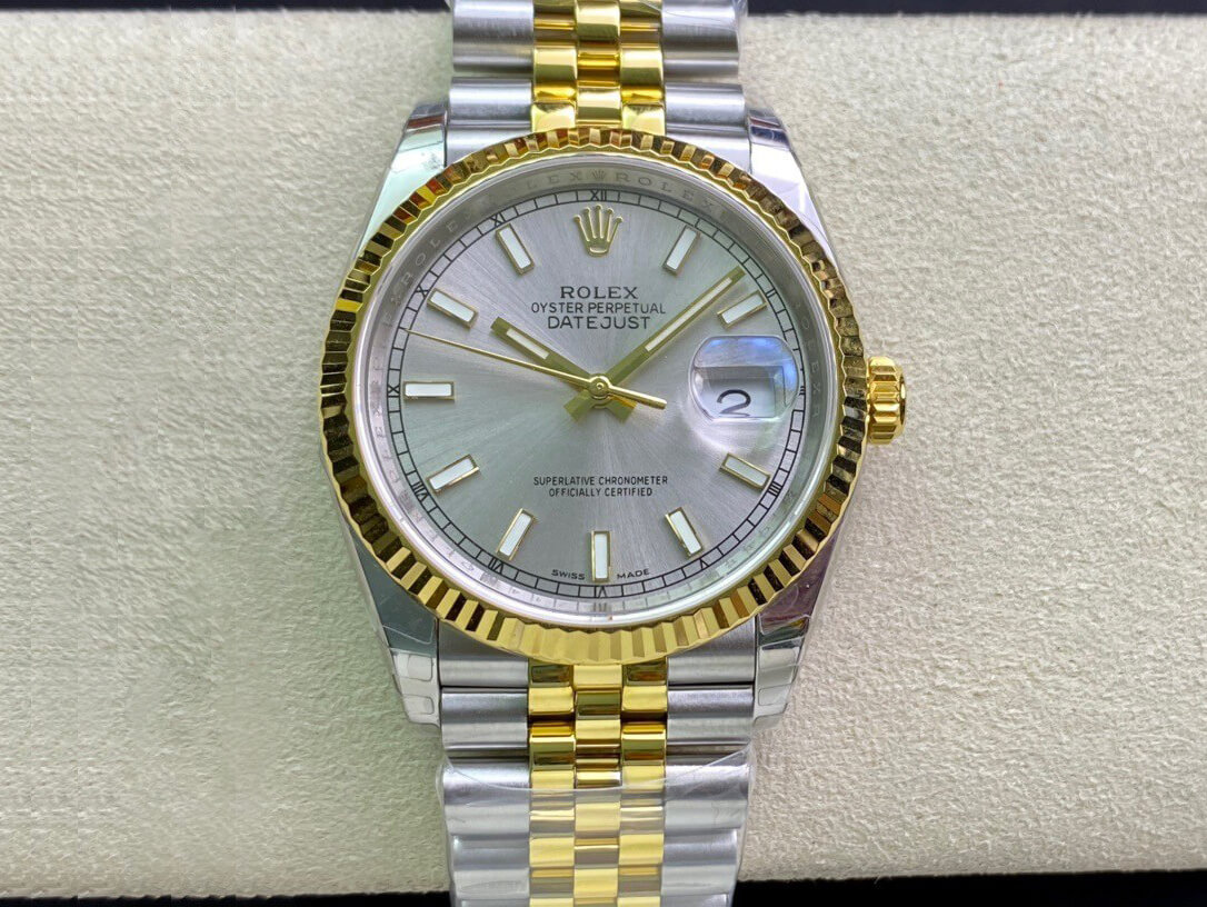 Best Replica Replica Rolex Datejust 126233 36MM 1:1 Best Edition EW Factory Yellow Gold - Colareps