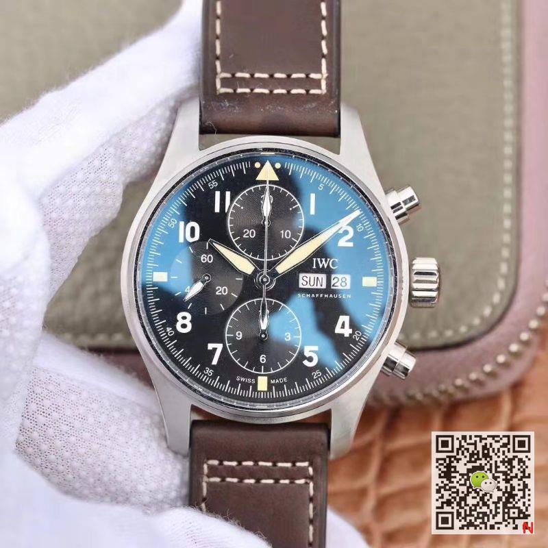 Best Replica Replica IWC Pilot IW387903 2019 New Spitfire Chronograph ZF Factory 1:1 Best Edition Stainless Steel Case Swiss ETA7750 - Colareps