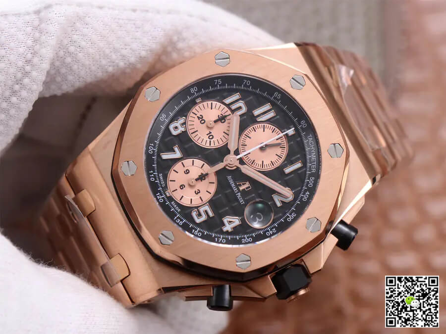 Best Replica Replica Audemars Piguet Royal Oak Offshore 26470O 1:1 Best Edition JF Factory Black Dial - Colareps