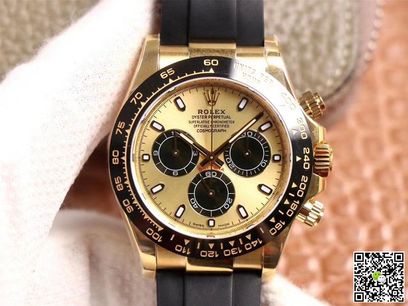 Best Replica Rolex Daytona Replica M116518LN-0048 1:1 Best Edition Noob Factory Champagne Dial Swiss ETA4130 - Colareps