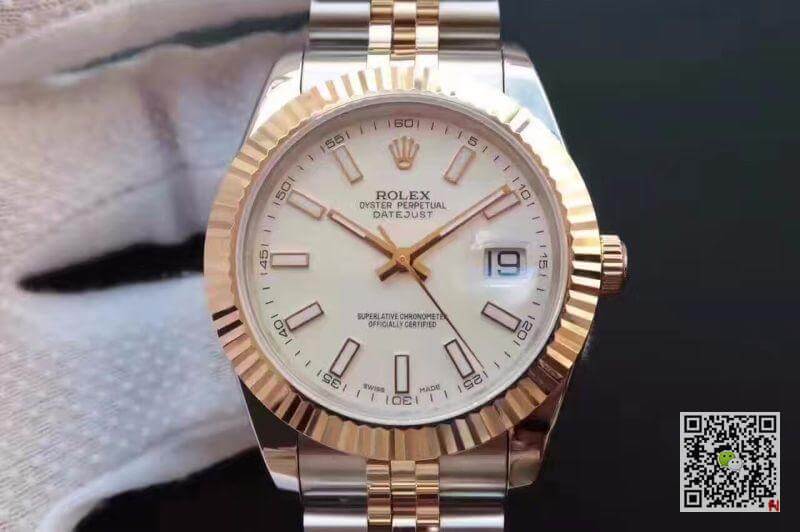 Best Replica Replica Rolex Datejust 41 126333-006 White dial 1:1 Best Edition Gold Wrapped - Colareps