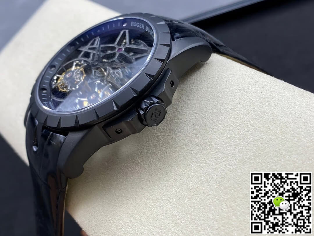 Best Replica Replica Roger Dubuis Excalibur RDDBEX0364 1:1 Best Edition YS Factory Tourbillon Skeleton Dial - Colareps